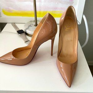Christian Louboutin So Kate Nude Size 38.5